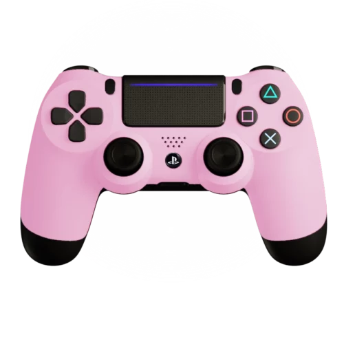 nagashock custom ps4 pro controller soft touch pink