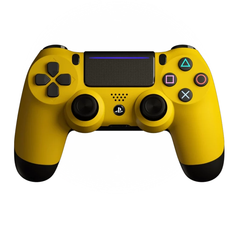 nagashock custom ps4 pro controller yellow