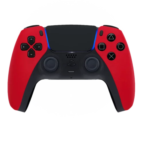 nagashock custom ps5 pro controller soft touch red