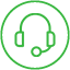 icon headset green