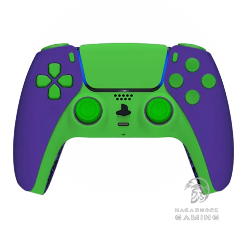PS5 PRO Custom Controller purple with green buttons 2 back buttons and mouse click triggers